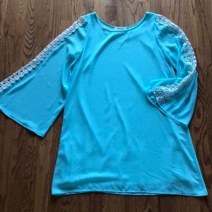 Boutique style blue dress